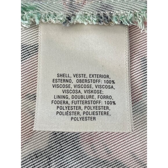 Anthropologie HD in Paris Lucille Peplum Floral Artsy Blouse Size 6 Art to‎ Wear - Picture 7 of 9